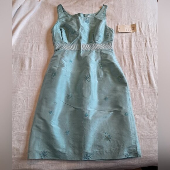 Lilly Pulitzer White Label size 4 silk Tea dress, New - Picture 1 of 6